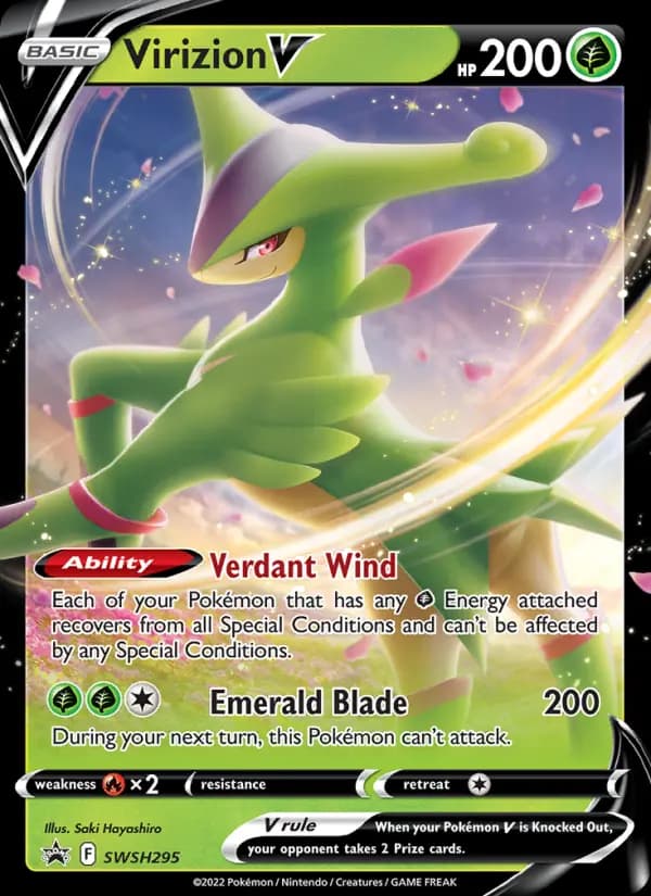 Virizion V #SWSH295 — Sword & Shield Promos