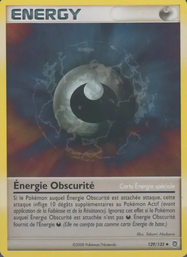 Carte Pokémon Énergie Obscurité #129 — Merveilles Secrètes