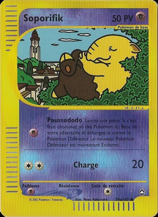 Carte Pokémon Soporifik #74a — Aquapolis