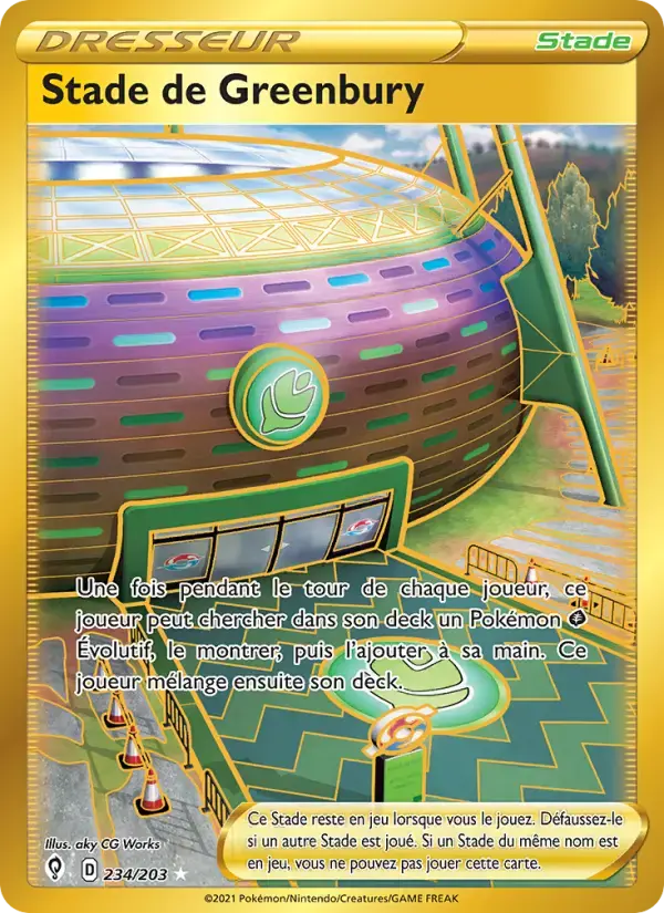 Carte Pokémon Stade de Greenbury #234 — Évolution Céleste