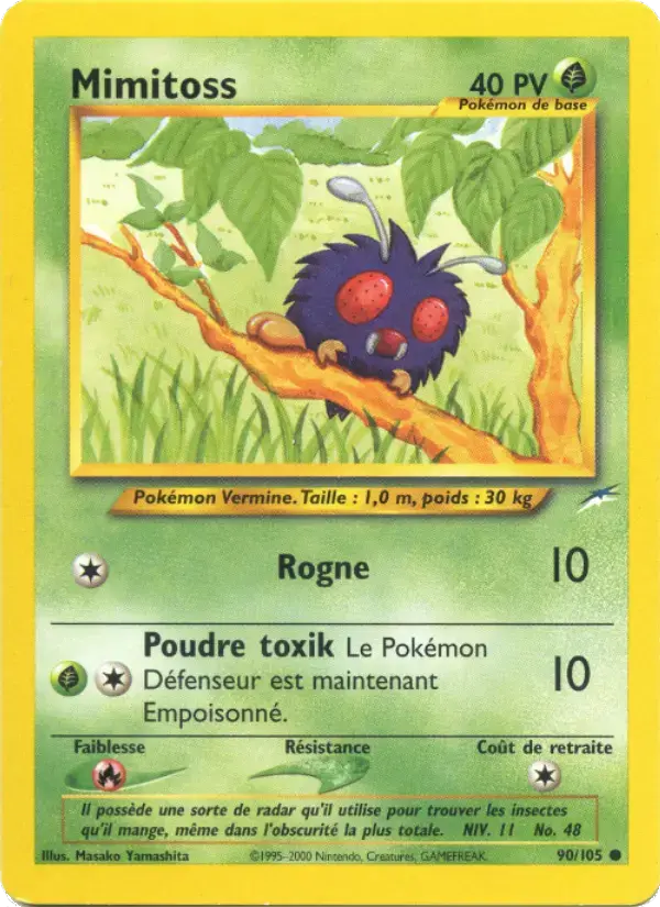 Carte Pokémon Mimitoss #90 — Neo Destiny