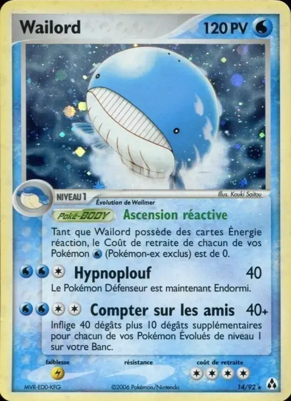 Carte Pokémon Wailord #14 — Créateurs de Légendes