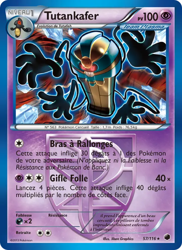 Carte Pokémon Tutankafer #57 — Glaciation Plasma