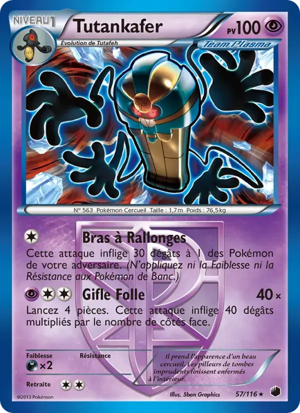 Carte Pokémon Tutankafer #57 — Glaciation Plasma