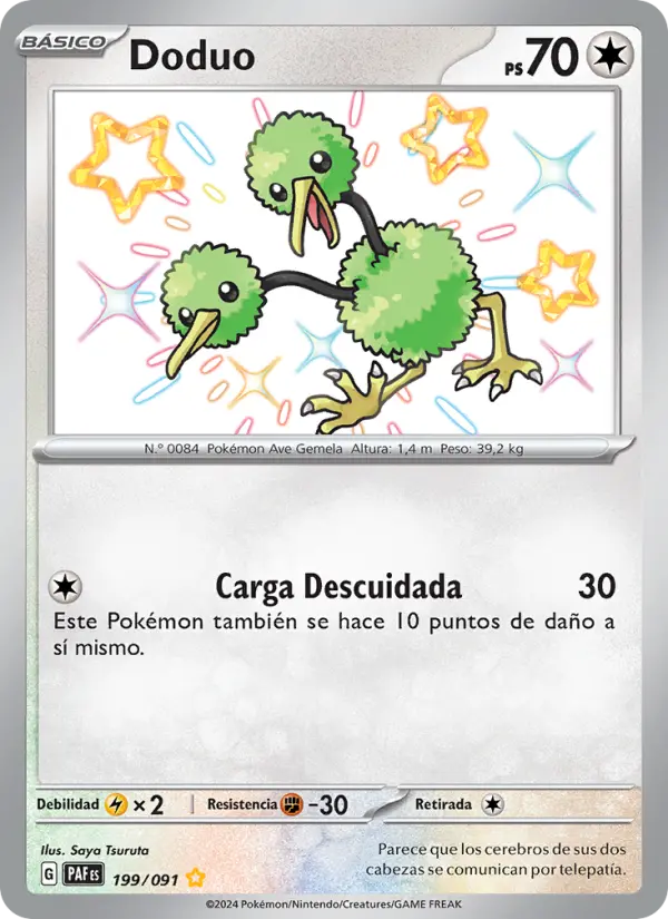 Carte Pokémon Doduo #199 — Destinées de Paldea
