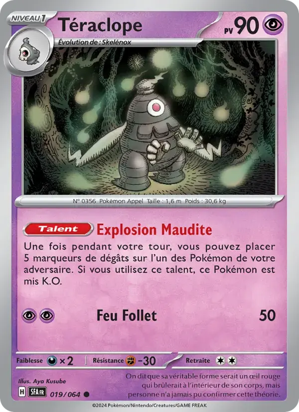Carte Pokémon Téraclope #019 — Fable Nébuleuse