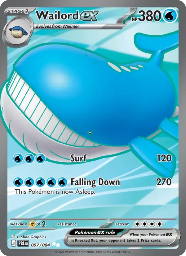 Wailord ex #097 — Pitch Black