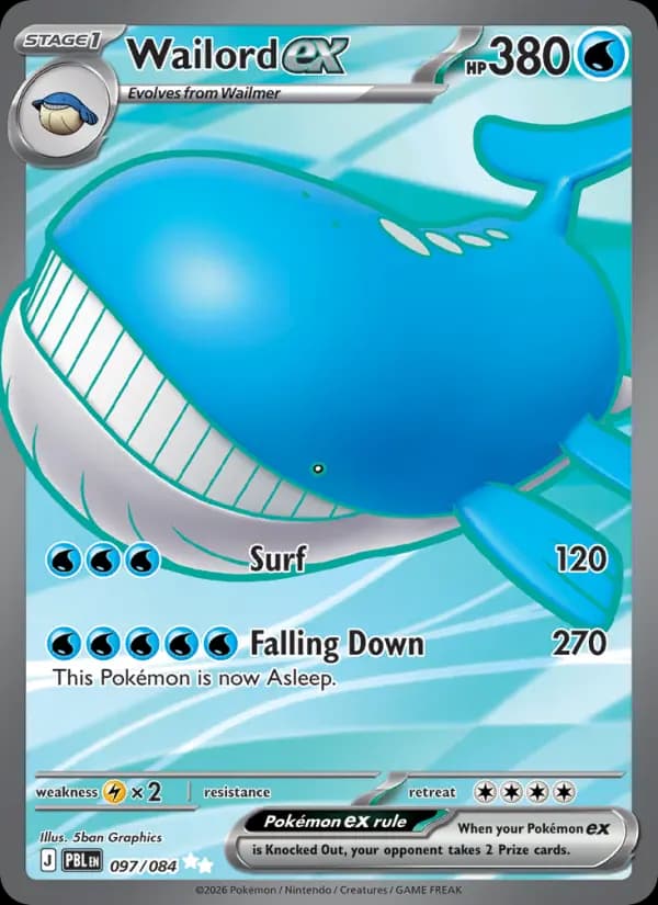 Wailord ex #097 — Pitch Black