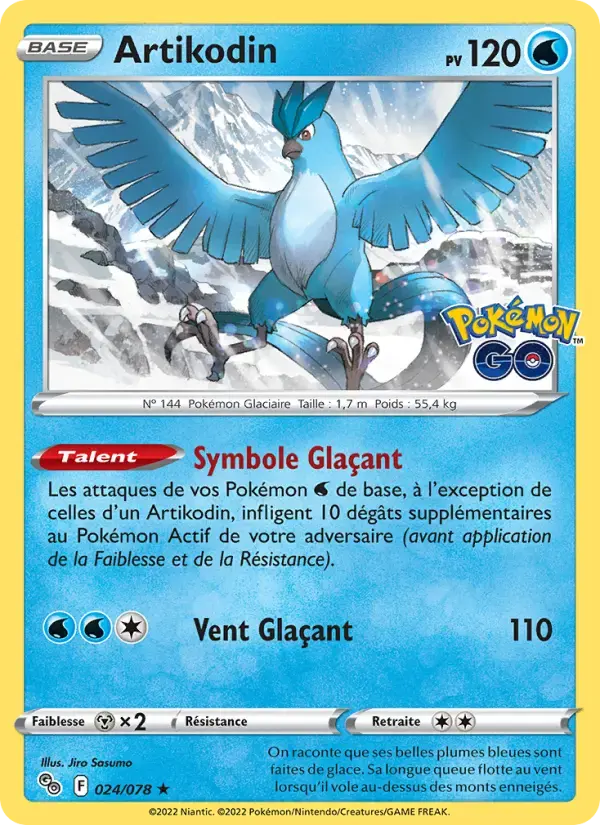 Carte Pokémon Artikodin #024 — Pokémon GO