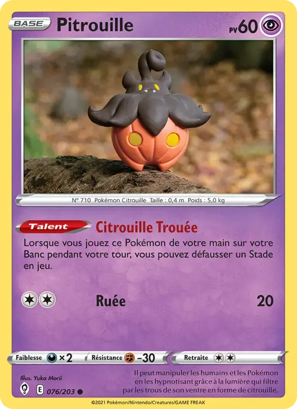 Carte Pokémon Pitrouille #76 — Évolution Céleste