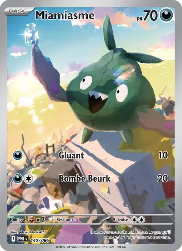 Carte Pokémon Miamiasme #140 — Flamme Blanche