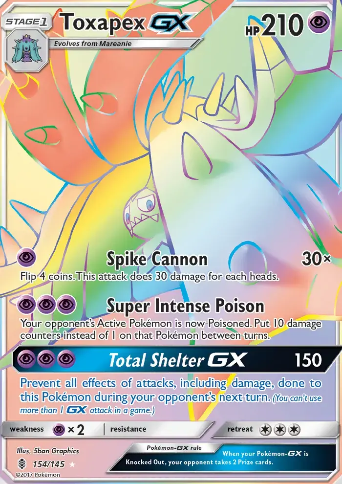 Toxapex GX #154 — Guardians Rising