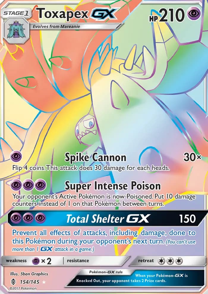 Toxapex GX #154 — Guardians Rising