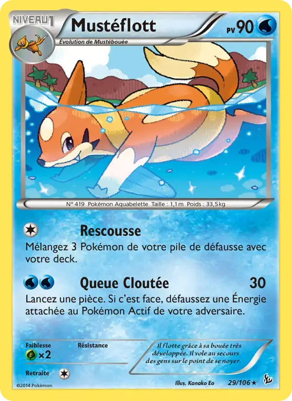 Carte Pokémon Mustéflott #29 — Étincelles