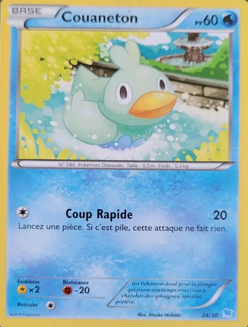Carte Pokémon Couaneton #24 — Kit du Dresseur XY (Suicune)