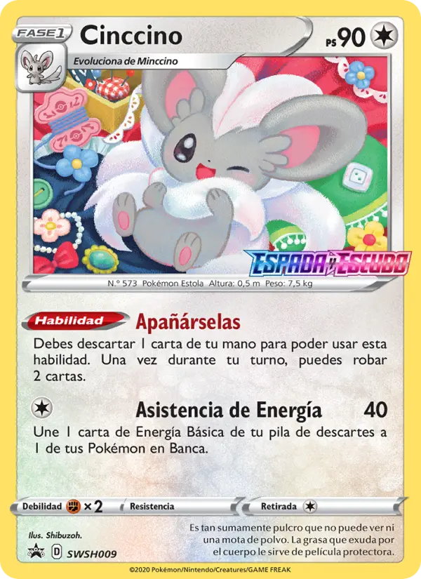 Carte Pokémon Pashmilla #SWSH009 — Promos Épée et Bouclier