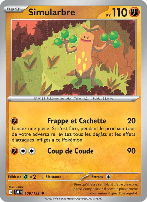 Carte Pokémon Simularbre #109 — Évolutions à Paldea