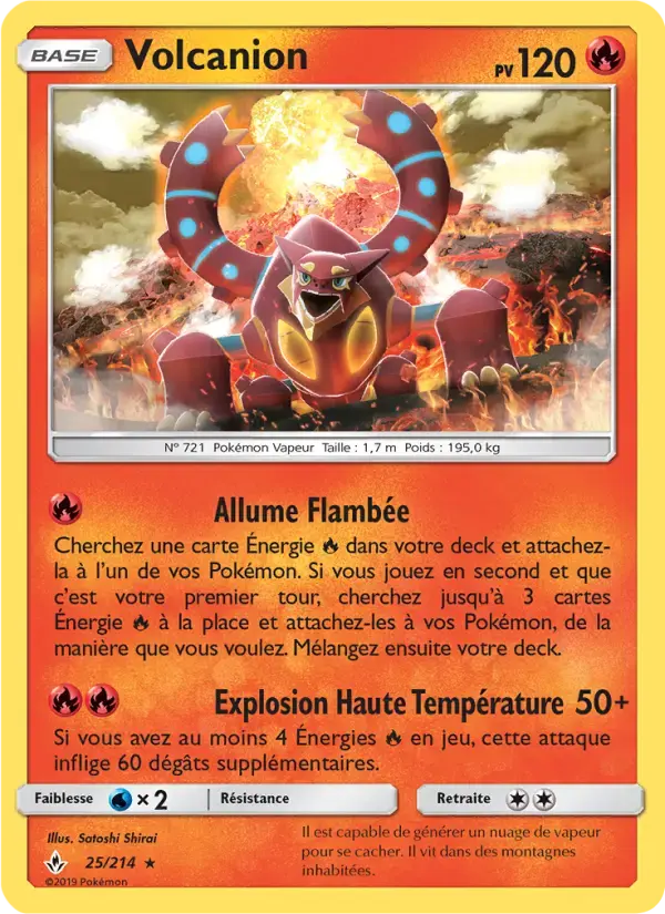 Carte Pokémon Volcanion #25 — Alliance Infaillible