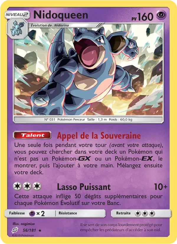 Carte Pokémon Nidoqueen #56 — Duo de Choc
