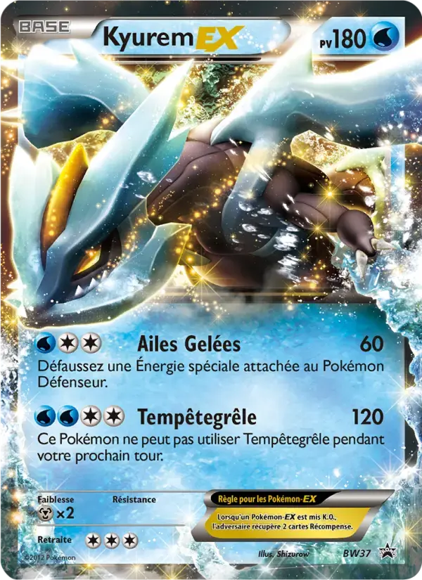 Carte Pokémon Kyurem ex #BW37 — Promos Noir et Blanc