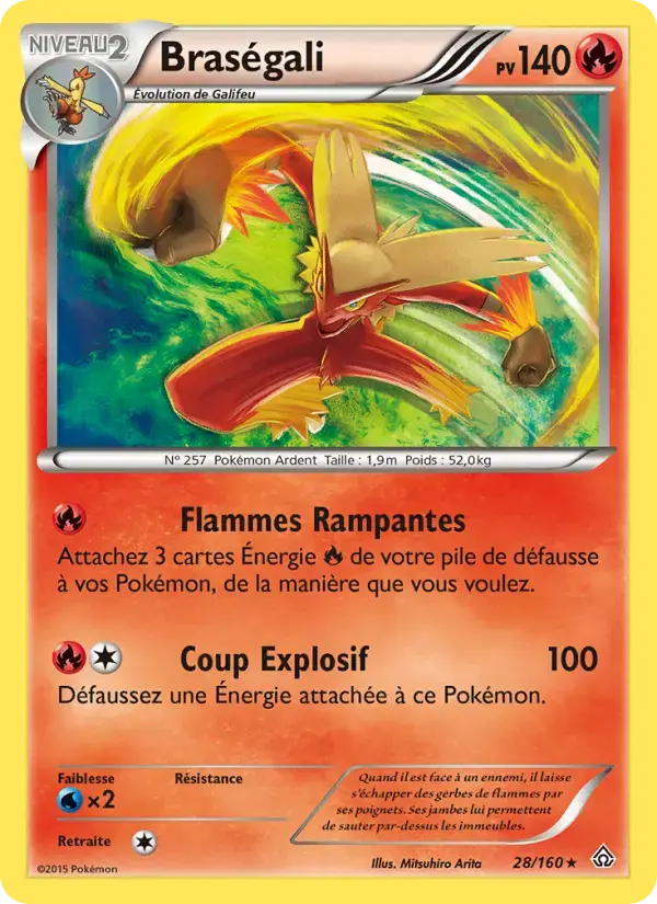 Carte Pokémon Braségali #28 — Primo-Choc