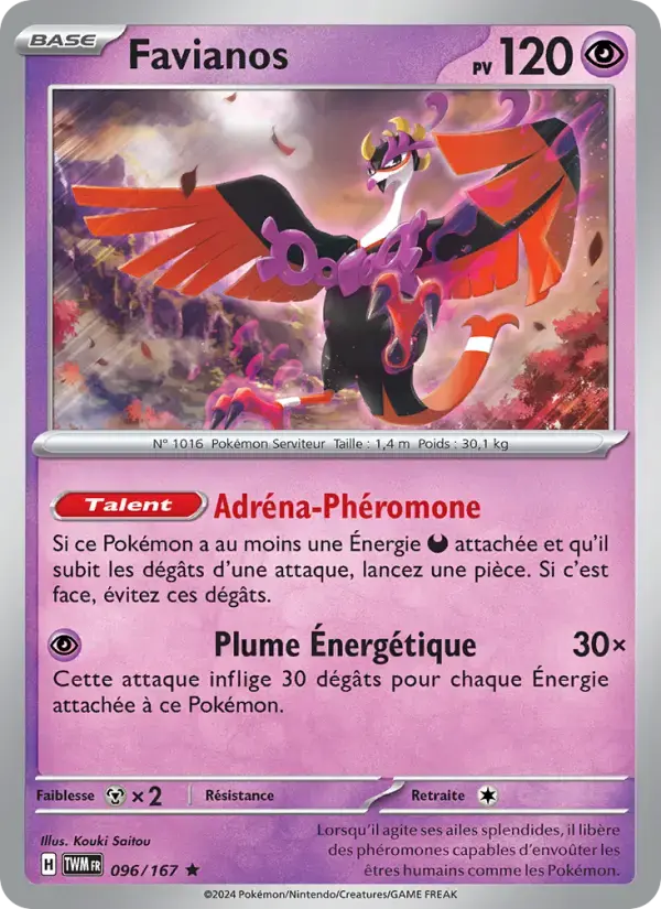 Carte Pokémon Favianos #096 — Mascarade Crépusculaire