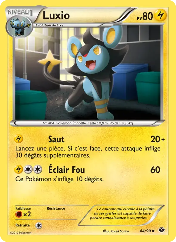 Carte Pokémon Luxio #44 — Destinées Futures