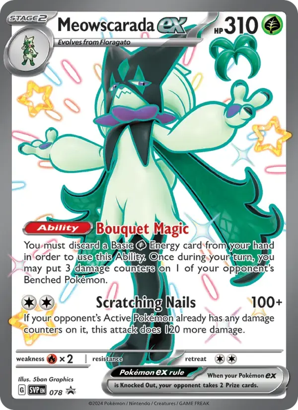 Meowscarada ex #078 — Scarlet & Violet Promos