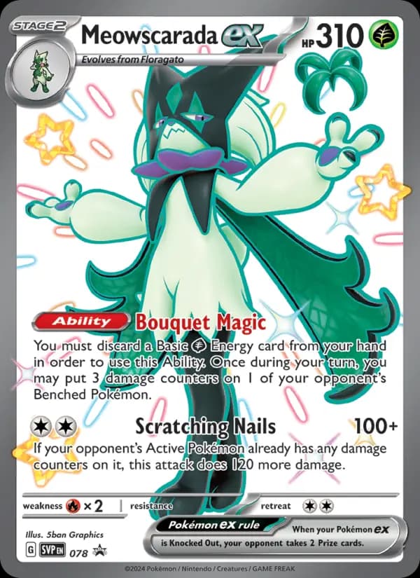 Meowscarada ex #078 — Scarlet & Violet Promos