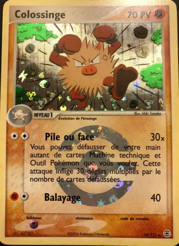 Carte Pokémon Colossinge #28 — Rouge Feu & Vert Feuille