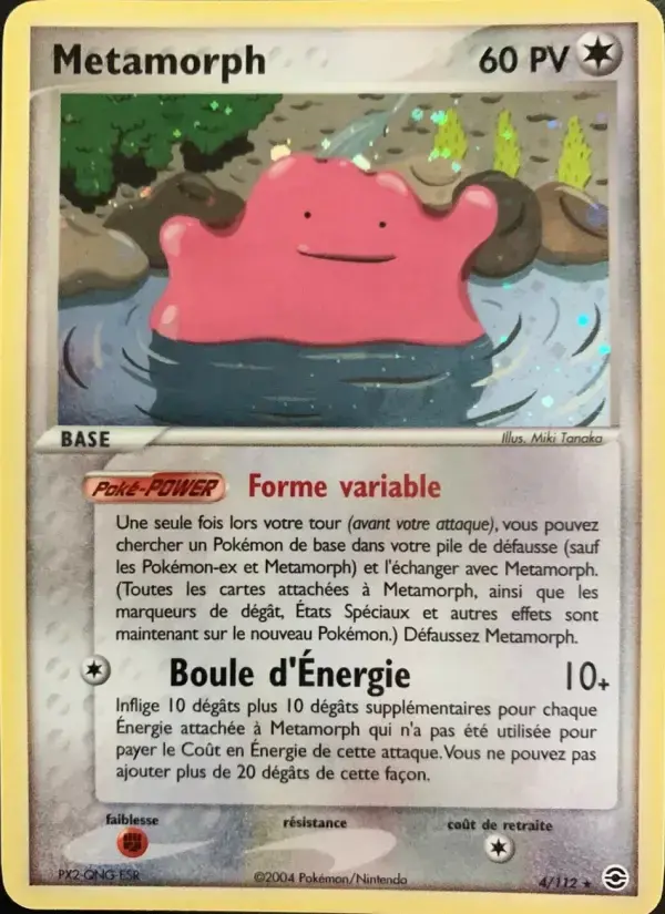 Carte Pokémon Metamorph #4 — Rouge Feu & Vert Feuille