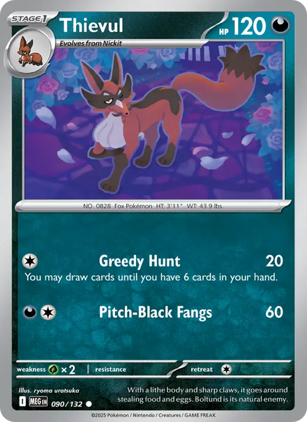 Carte Pokémon Roublenard #090 — Méga-Évolution