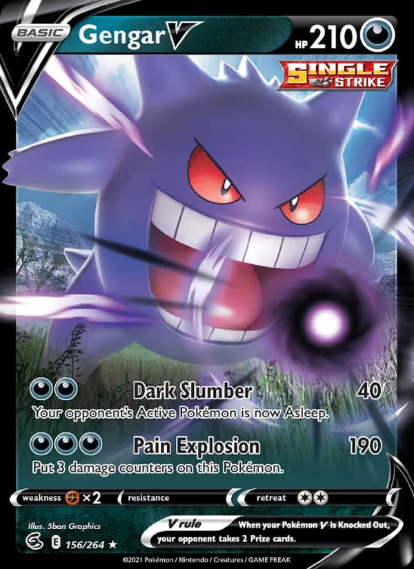Gengar V #156 — Fusion Strike
