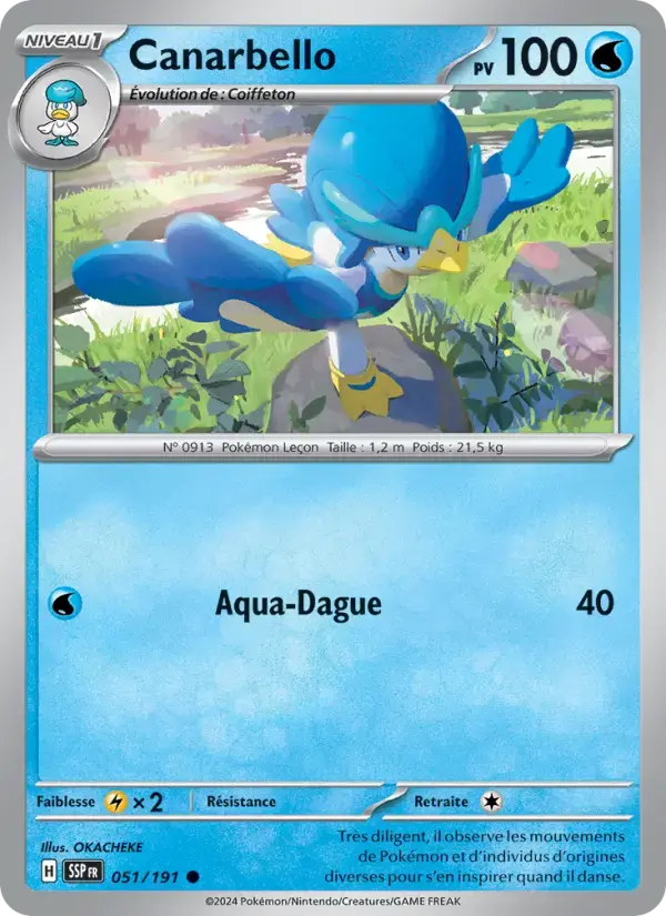 Carte Pokémon Canarbello #051 — Étincelles Déferlantes