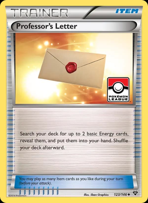 Professor's Letter #123 — XY