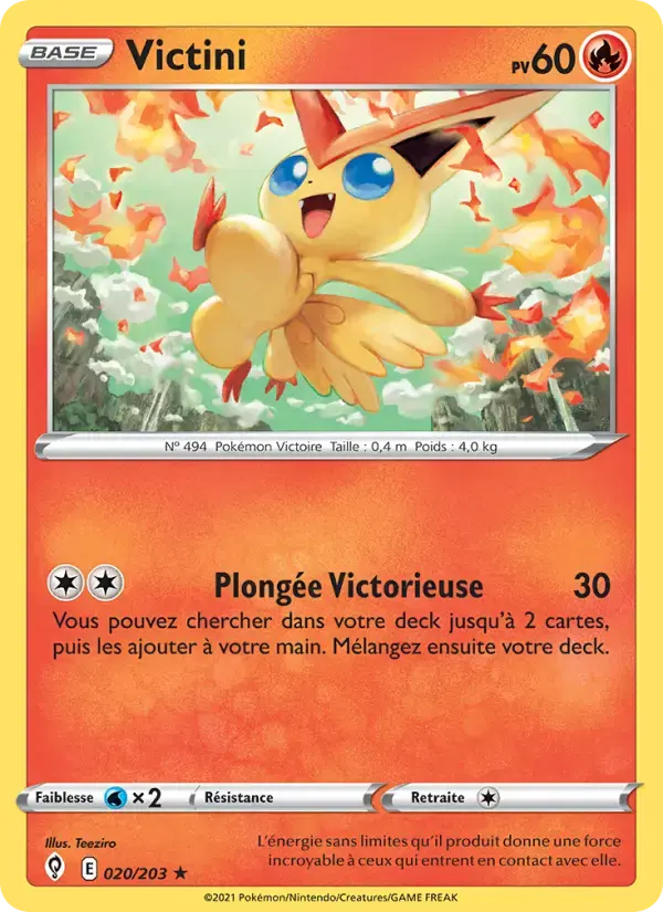 Carte Pokémon Victini #20 — Évolution Céleste