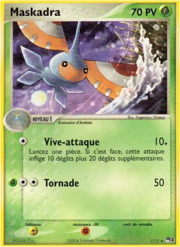 Carte Pokémon Maskadra #7 — POP 1