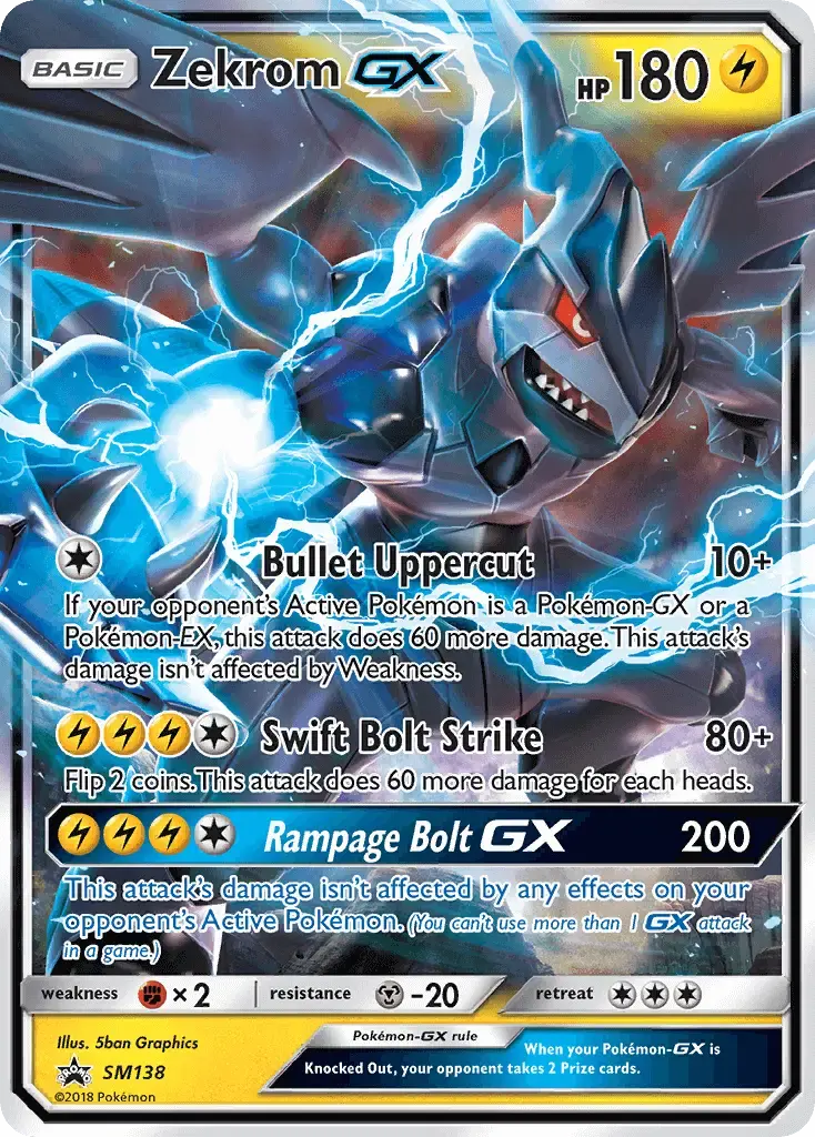 Zekrom GX #SM138 — Sun & Moon Promos