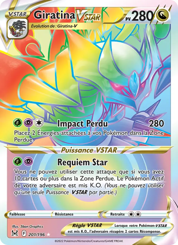 Carte Pokémon Giratina VSTAR #201 — Origine Perdue
