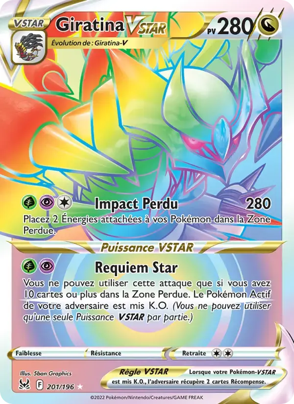 Carte Pokémon Giratina VSTAR #201 — Origine Perdue