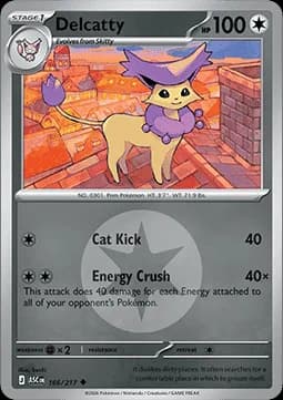Delcatty #166 Non Holo — Ascended Heroes