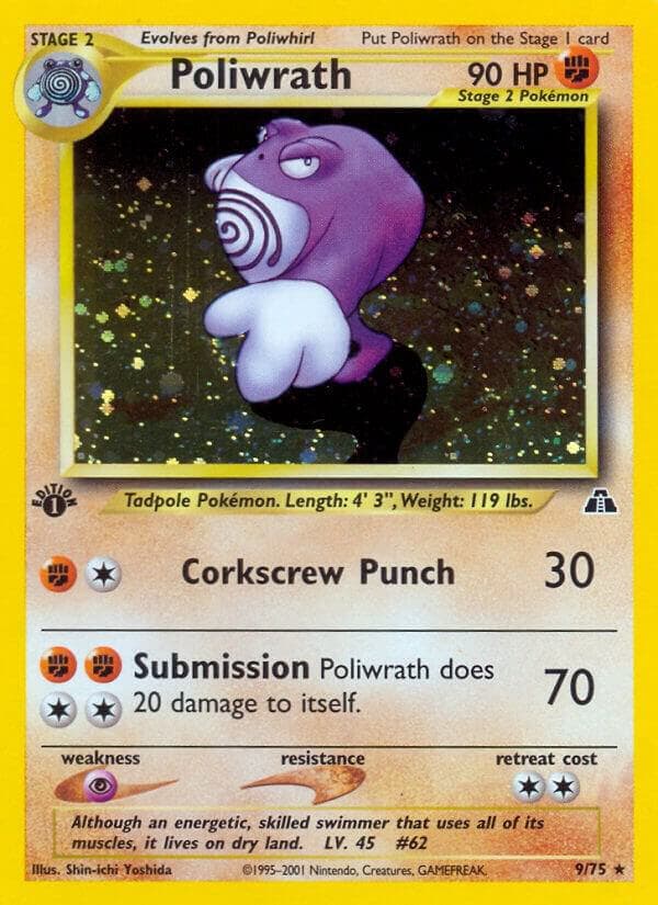 Poliwrath #9 — Neo Discovery