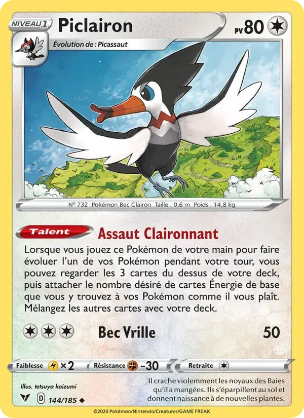 Carte Pokémon Piclairon #144 — Voltage Éclatant