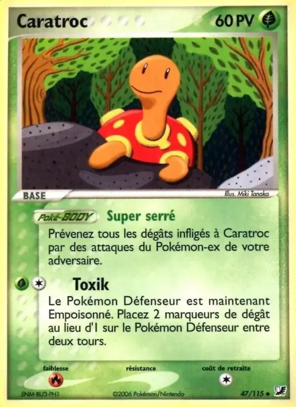 Carte Pokémon Caratroc #47 — Forces Cachées