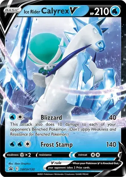 Carte Pokémon Sylveroy Cavalier du Froid-V #SWSH130 — Jumbo