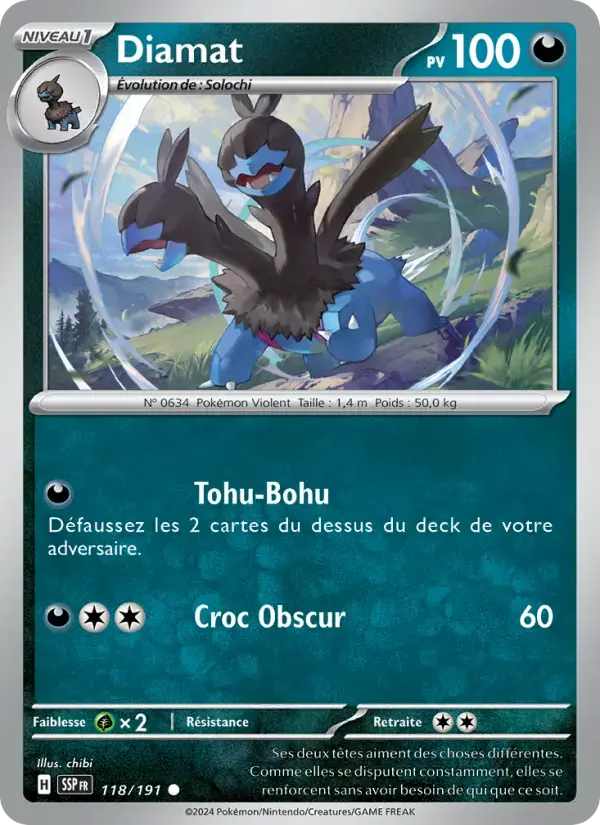 Carte Pokémon Diamat #118 — Étincelles Déferlantes