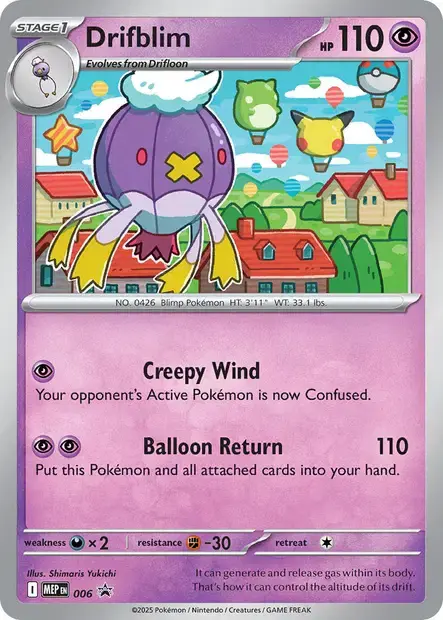 Carte Pokémon Drifblim #006 — Promos Méga-Évolution