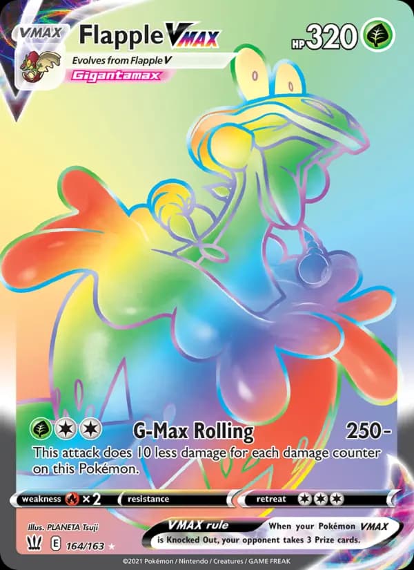 Flapple VMAX #164 — Battle Styles