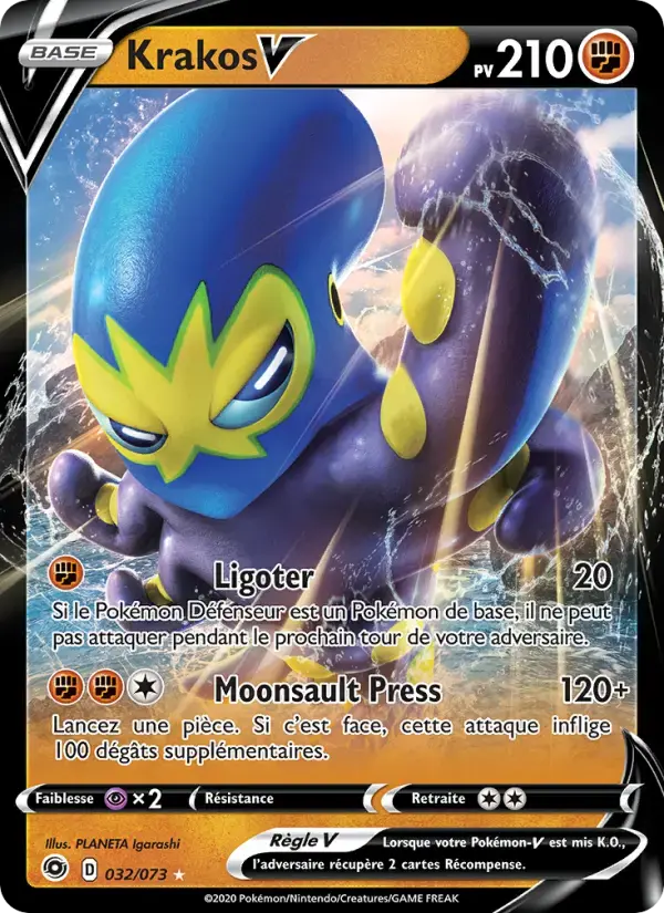 Carte Pokémon Krakos V #32 — La Voie du Maître