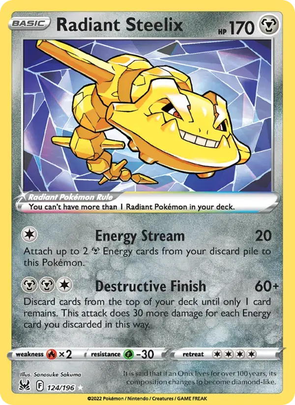 Radiant Steelix #124 — Lost Origin